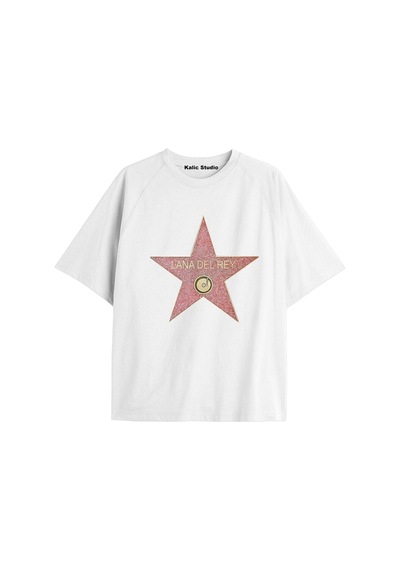 Kalic Studio Lana Del Rey Oversize T-shirt Kod16 Beyaz-16