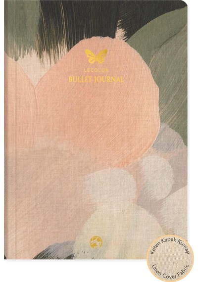 17x24 Keten Noktalı Bullet Journal Defter Kelebek