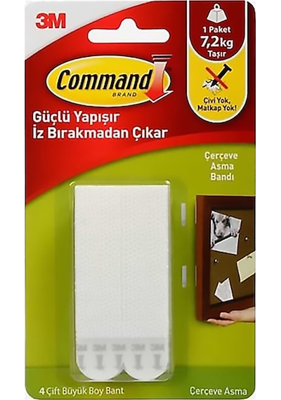 3m 17206 Command Büyük Boy Cırt Bant 5 Paket