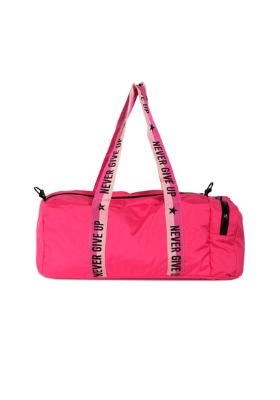İcone Bag Çocuk Yıldız Logolu Spor Çanta, Çocuk Spor Çanta, Fermuarlı Detaylı Çocuk Spor Çanta Fuşya