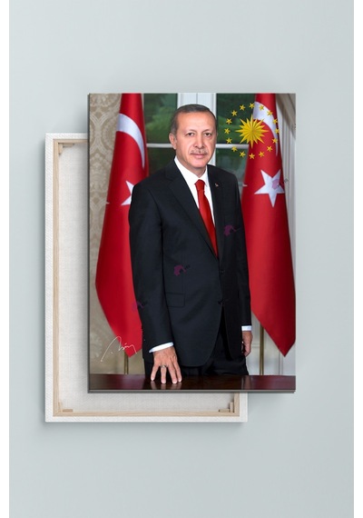 Recep Tayyip Erdoğan Başkan Erdoğan Rte Kanvas Tablo 7 Farklı Ölçü