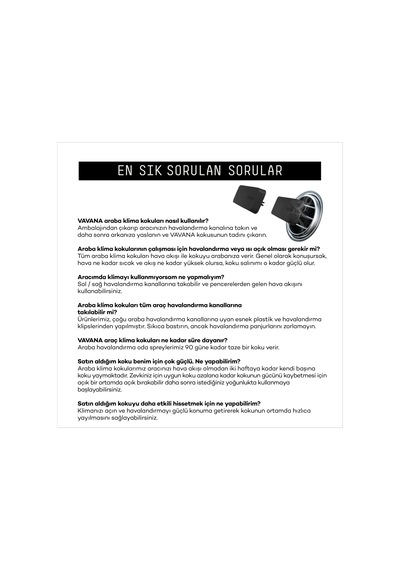 Vavana Araba Klima Kokusu - Flat Oto Kokusu Bpa Ve Sıvı İçermez
