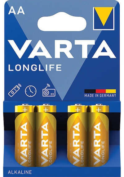 Varta Longlife Alkalin 4'lü Kalem Pil