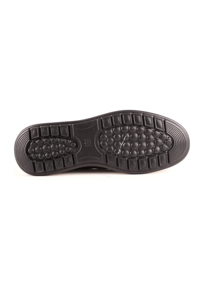 Lbr H1018 Erkek Deri Casual Ayakkabı Siyah Siyah