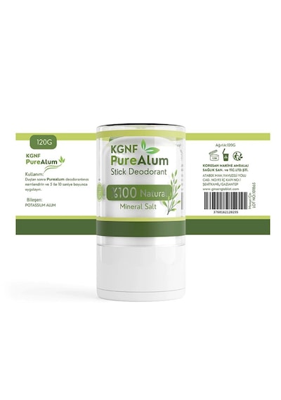 Kgnf Pure Alum %100 Doğal Rollon Mineral Salt 120 Gr