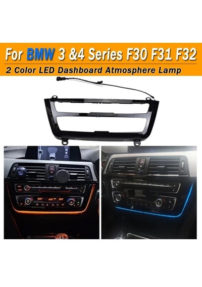 Bmw 4 Serisi F36 Uyumlu Klima Çerçevesi Ledli Piano Black