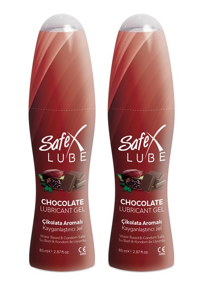 Safex Lube Kayganlaştırıcı Jel Çikolata 85 Ml. 2 Adet