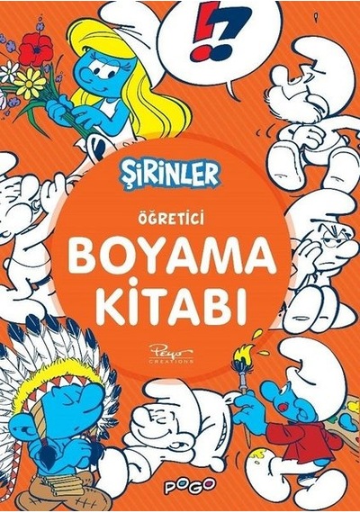 Şirinler-Öğretici Boyama Kitabı - Pierre Culliford - Pogo