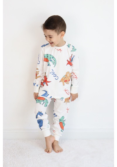 Erkek Pijama Takımı Beyaz