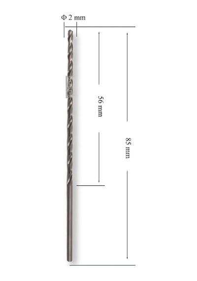 Mte 2 Mm Uzun Metal Matkap Ucu Hss Dın 340