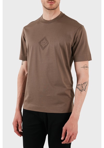 Emporio Armani Erkek T Shirt Em001040 Af13669 U6195 Kahve Kahve