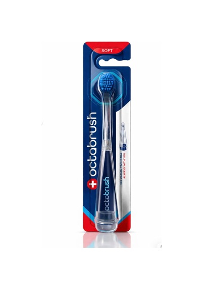 Octabrush Soft Yumuşak Diş Fırçası, Günlük Kullanım İçin Nazik Kıllı, Ağız Bakımı Açık Ahşap
