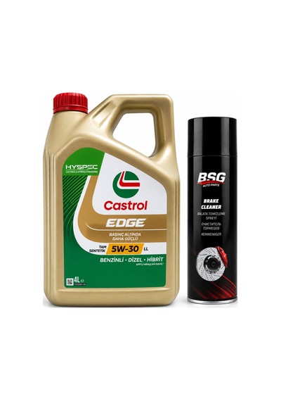Castrol Edge 5W-30 Motor Yağı 4 L + Balata Spreyi 500 ML