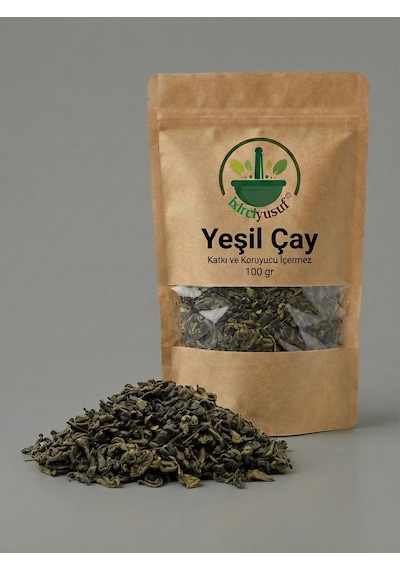 Yeşil Çay Yeşil Çay Yaprağı Green Tea Camellia Sinensis Kurutulmuş Çay 100 G Doğal
