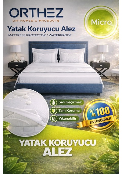 Yatak Koruyucu Alez Beyaz