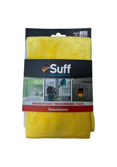 Kadife Çiçeği Mikrofiber Kurulama Bezi 40 X 40 Cm, Sarı