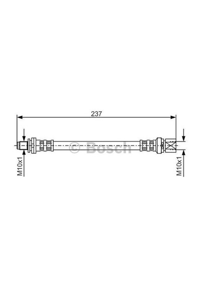Bosch 1987476564 Fren Hortumu Arka 237.00 Mm