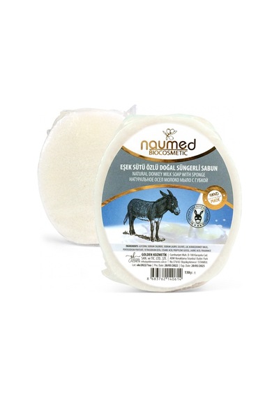 Eşek Sütü Özlü Doğal Süngerli Sabun 130gr