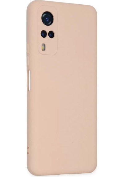 Newface Vivo Y53s Kılıf Nano İçi Kadife Silikon - Pudra