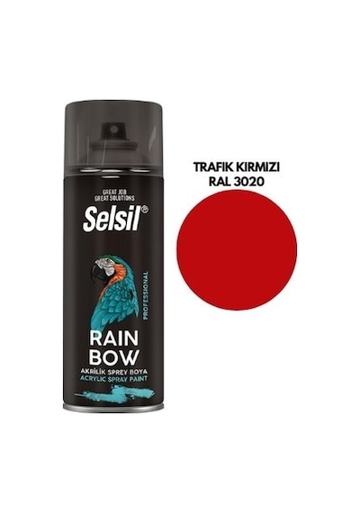 Selsil Sprey Boya Ral 3020 Trafik Kırmızı 400 Ml
