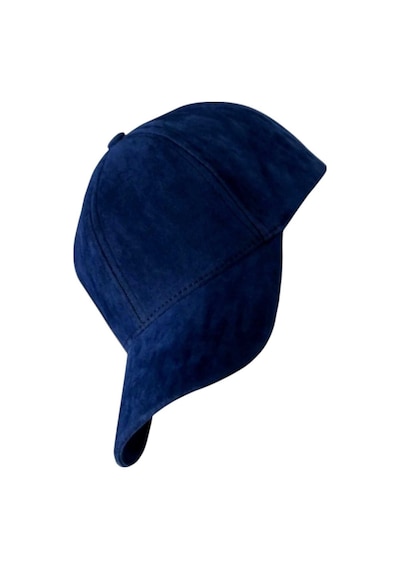 Uniquetrenders Unisex Vegan Süet Şapka Lacivert