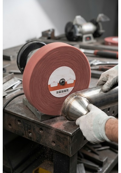200x50 Mm P180 Polisaj Keçesi Çapak Alma Ve Metal Yüzey Parlatma Diski 1 Adet