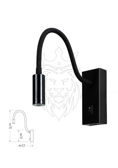3 Watt Siyah Kasa Baykuş Duvar Aplik Diğer