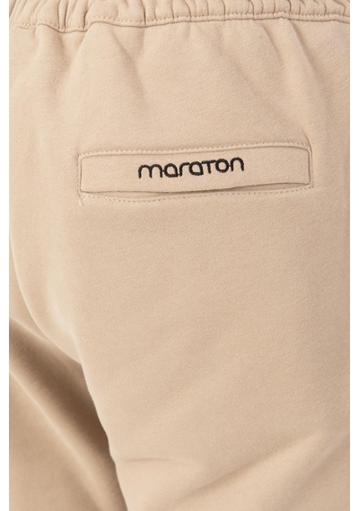 Maraton Sportswear Oversize Erkek Lastik Paça Basic Açık Vizon Eşofman Altı 22384-açık Vizon Açık Vizon
