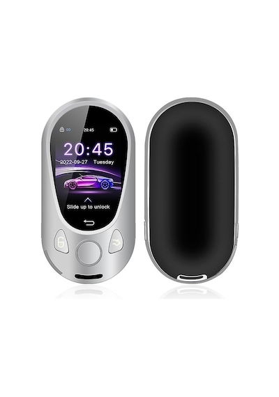 Smart Key Akıllı Araç Anahtarı Tk988 Gümüş Dokunmatik Ekranlı Uzaktan Kumanda Smart Display Key Universal Araba Anahtarı