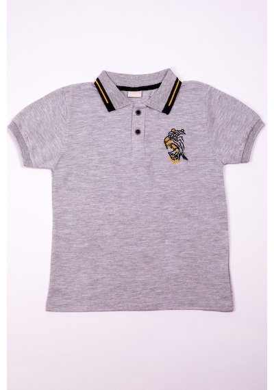 Hçm Erkek Çocuk Tshirt Polo Yaka A7 Gri