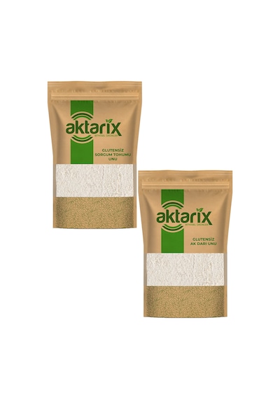 100 Gr Glutensiz Sorgum Tohumu Unu + 100 Gr Ak Darı Unu