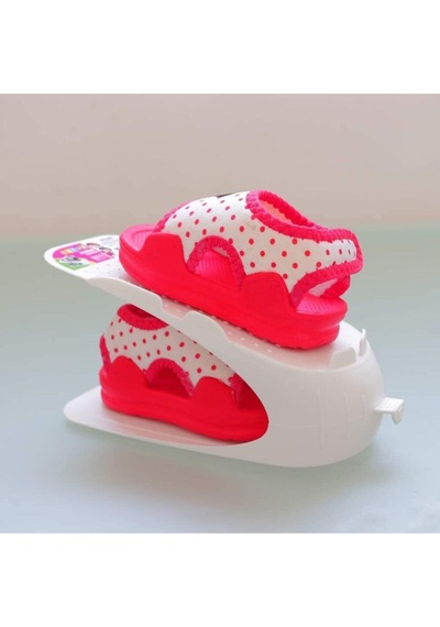 50828 Çocuk Ayakkabı Rampası, Beyaz, 19 X 8.5 X 10.2 Cm Mika Gri Diğer