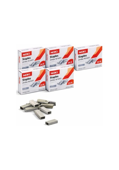 Zımba Teli 24/6 Büyük 5'li Paket Toplam 5000 Tel Dayanıklı Metal Tel