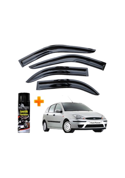Focus 1 Mügen Cam Rüzgarlığı Hb 1998-2005 Arası 4'lü Takım +500ml Lastik Parlatıcı