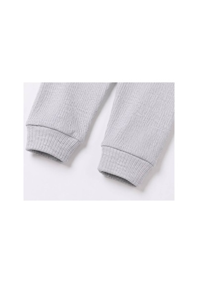 H&c Coolboy H&c Bebek Patiksiz Alt Pantolon %100 Pamuk Esnek Fitilli Ribana 0-36 Ay Gri