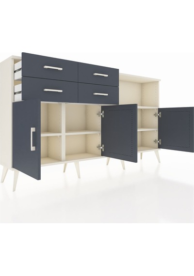 Arges Konsol 4 Raflı 4 Çekmeceli 4 Kapaklı 176x30x99 Aytaşı-antrasit Antrasıt - Aytası Arges Konsol 4 Raflı 4 Çekmeceli 4 Kapaklı 176x30x99 Aytaşı-antrasit Antrasıt - Aytası