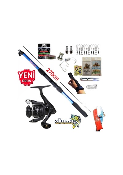 Okuma Revenger Rv-3000a 270cm 50-150gr Travel Tele Kıyı Olta Takımı Seti