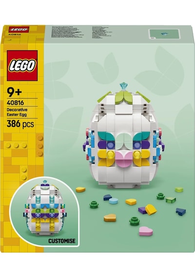 LEGO® LEL Seasons and Occasions Dekoratif Paskalya Yumurtası 40816 - 9 Yaş ve Üzeri Çocuklar için Oyuncak Yapım Seti (386 Parça)