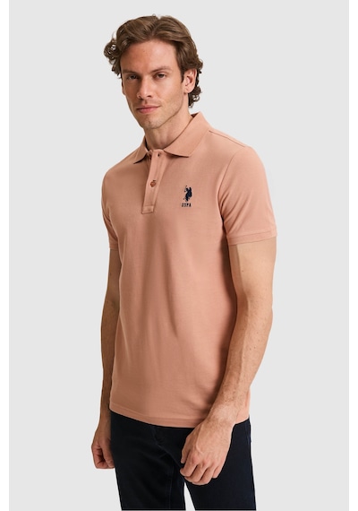 U.s. Polo Assn. Erkek Pudra Tişört Basic 50326920-vr042