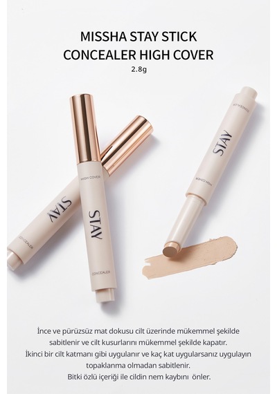 Missha High Cover Stay Stick Concealer 21N Vanilla