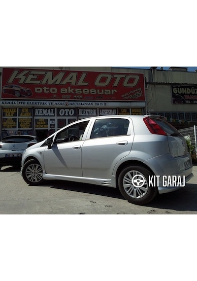 Kit Garaj Fiat Punto Kulaklı Marşpiyel Çift Plastik Boyasız