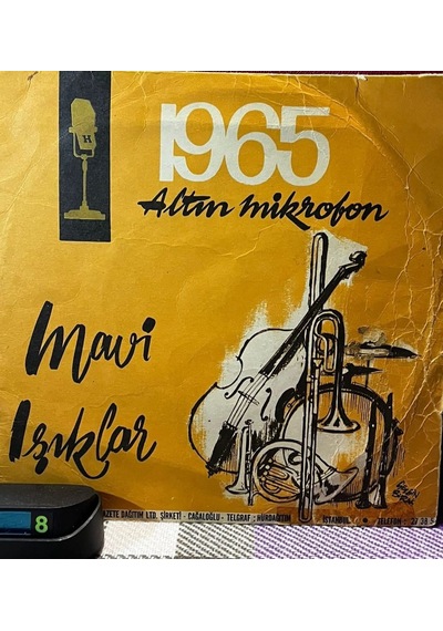 Mavi Işıklar - Helvacı / Kanamam Hürriyet Altın Mikrofon 1965 45'lik Plak