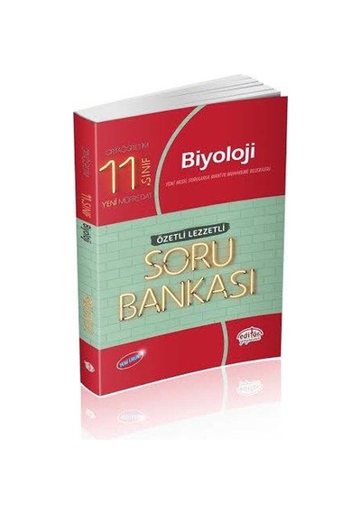 11.Sınıf Biyoloji Özetli Lezzetli Soru Bankası - Editör Yayı