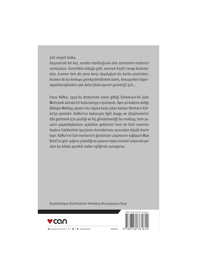Babaya Mektup - Franz Kafka - Aydın Yayınları
