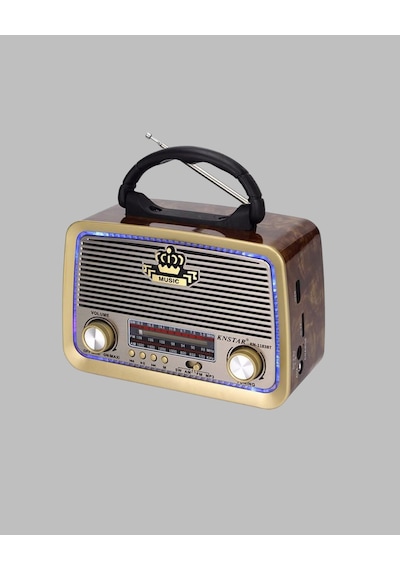 Ahşap Nostaljik Radyo Usb Sd Kart Destekli
