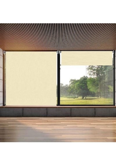 Balkon Stor Perde Mekanizmalı-su Geçirmez 300 X 210 Krem