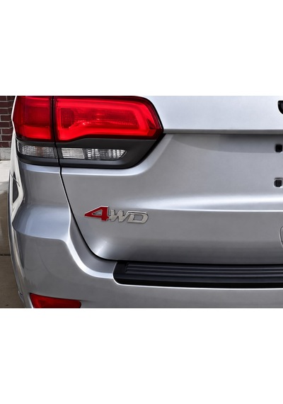 Jeep 4wd Bagaj Yazısı Kırmızı Renk Jeep 4wd Trunk Emblem Red Jp4wdkirmizi