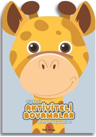 Stickerli Aktiviteli Boyamalar - Orman Hayvanları- Yeti Kitap