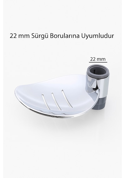 Krom Kaplama Tepe Yağmurlama Duş Seti Robotu Sürgülü Sabunluğu Yedek Parça Gri Plastik Diğer