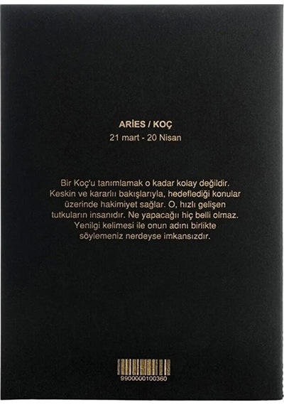 Koç Burcu Yıldız Haritası Defter